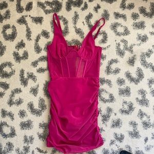 NWT Oh Polly hot pink dress